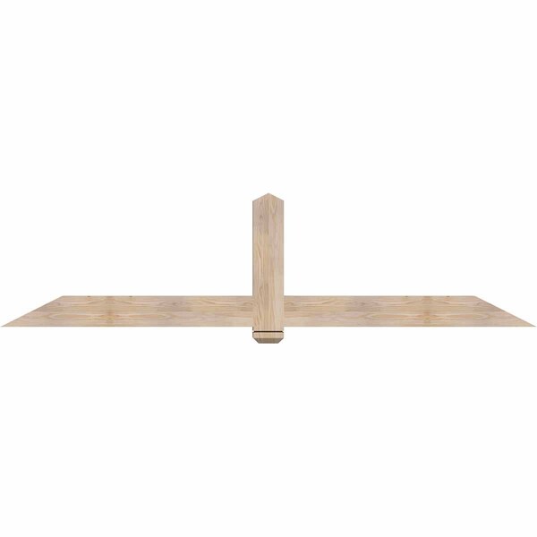 Ekena Millwork Eugene Smooth Timber Gable Bracket, Douglas Fir, 96"W x 24"H x 3 1/2"D x 5 1/2"F, 6/12 Pitch GBW096X24X0406EUG00SDF - main